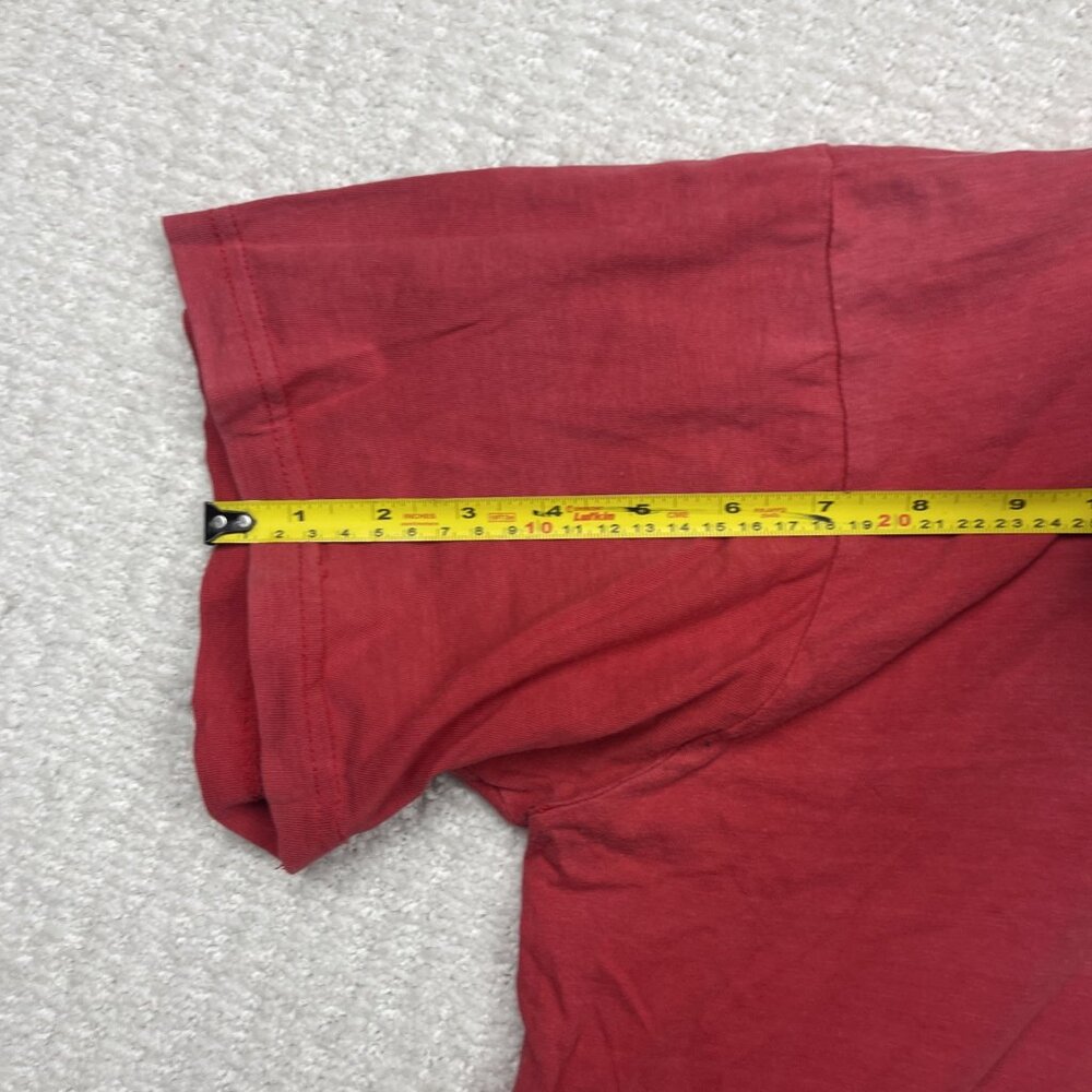 Vintage 90s Labrador Retriever Distressed Graphic Tee Dog Animal Red Men Read - Picture 14 of 16